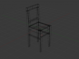 dining chair Modello 3D