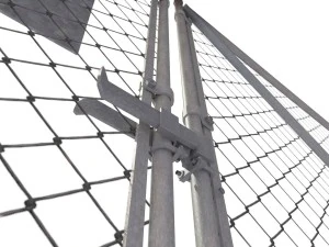 chain link metal fence 3D Model