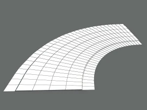 Besch&auml;digtes Stra&szlig;enpaket mit niedrigem Poly 3D Modell