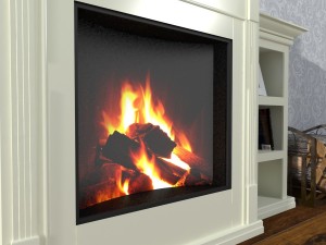 fireplace Model 3D
