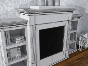 fireplace Model 3D