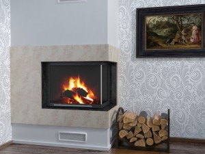 fireplace corner Modelo 3D