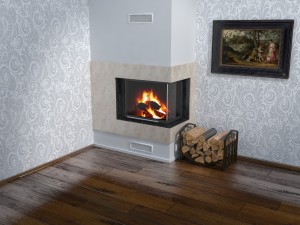 fireplace corner Modelo 3D