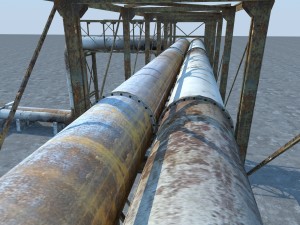 pipeline industrial Modèle 3D
