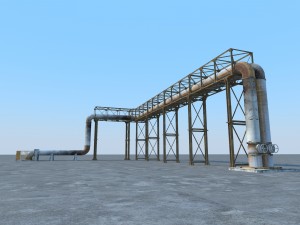 pipeline industrial Modèle 3D