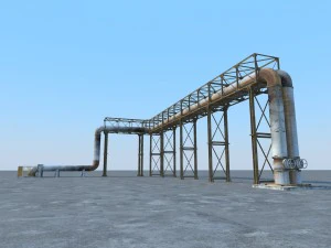 pipeline industrial 3D Model