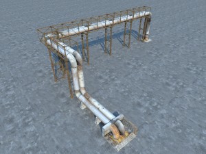 pipeline industrial Modèle 3D