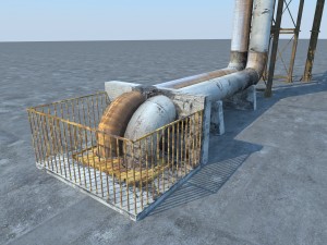 pipeline industrial Modèle 3D