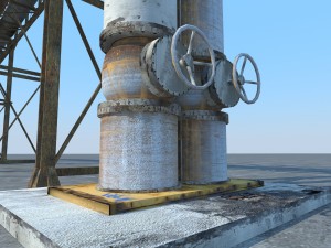 pipeline industrial Modèle 3D