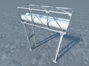 pipeline industrial Modèle 3D