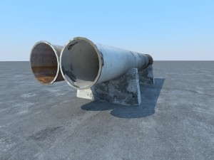 pipeline industrial Modèle 3D