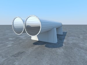 pipeline industrial Modèle 3D
