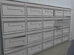 mail boxes Modèle 3D