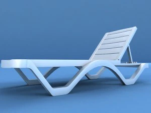 sunbed plastic 3D Model