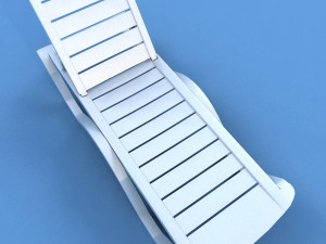sunbed plastic 3D 모델