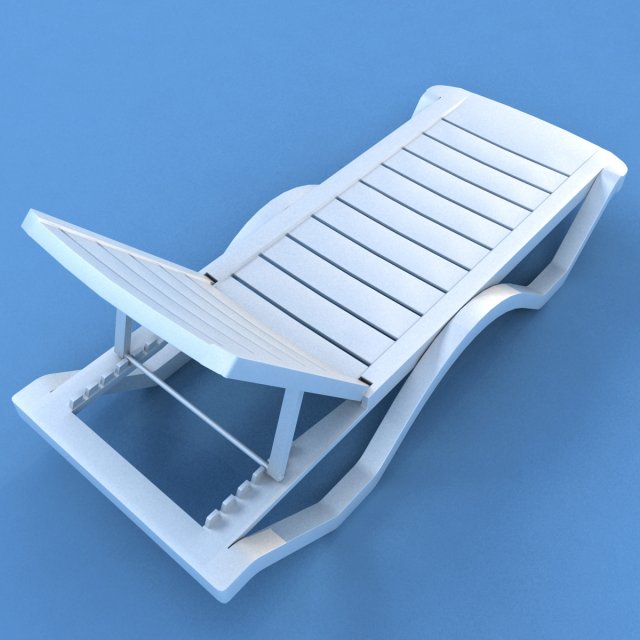 sunbed plastic 3D Model in Outdoor items 3DExport