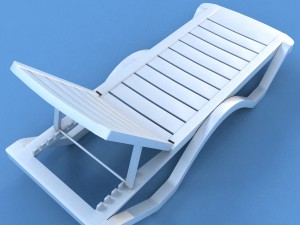 sunbed plastic 3D 모델