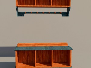 dresser in a hall 3D-Modell
