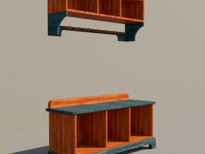 dresser in a hall 3D 模型