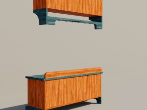 dresser in a hall 3D 模型