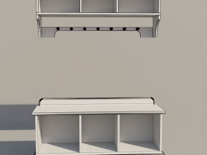 dresser in a hall 3D 模型