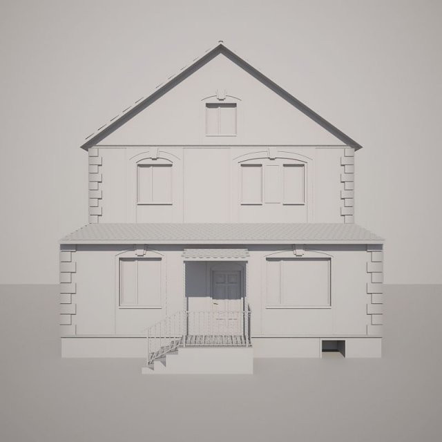house 3D-Modell .c4d .max .obj .3ds .fbx .stl .blend 