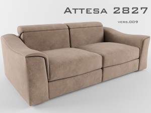 natuzzi attesa 2827 009 Modèle 3D