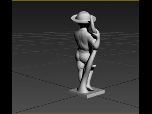 little boy statue 3D Print Model