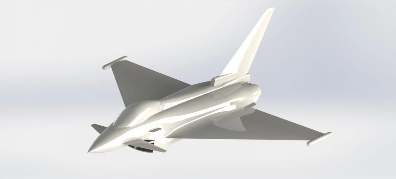 eurofighter typhoon 3D Model .c4d .max .obj .3ds .fbx .stl .blend 
