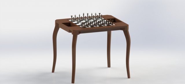 chessboard Modelo 3D .c4d .max .obj .3ds .fbx .stl .blend 