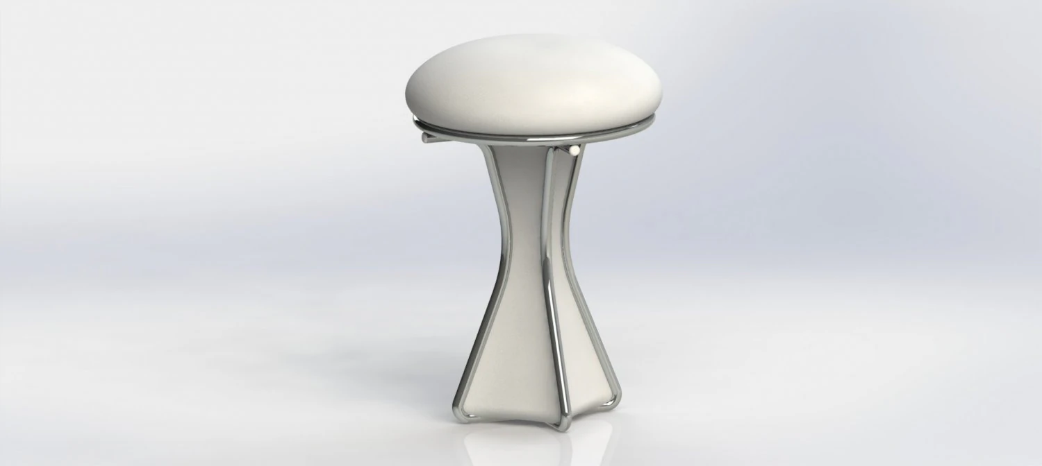 mushroom chair 3D Model .c4d .max .obj .3ds .fbx .stl .blend 