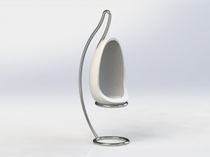 chair egg 3D 모델