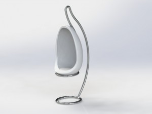 chair egg 3D 模型