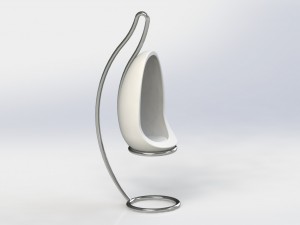 chair egg 3D 模型