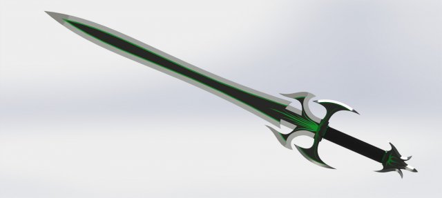 sword original 3D Модель .c4d .max .obj .3ds .fbx .stl .blend 