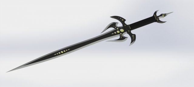 sword original 3D Model .c4d .max .obj .3ds .fbx .stl .blend 