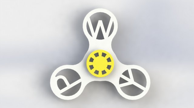 spinner for print peace walker 3D-printmodel .c4d .max .obj .3ds .fbx .stl .blend 