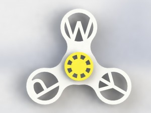 spinner for print peace walker 3D Print Model