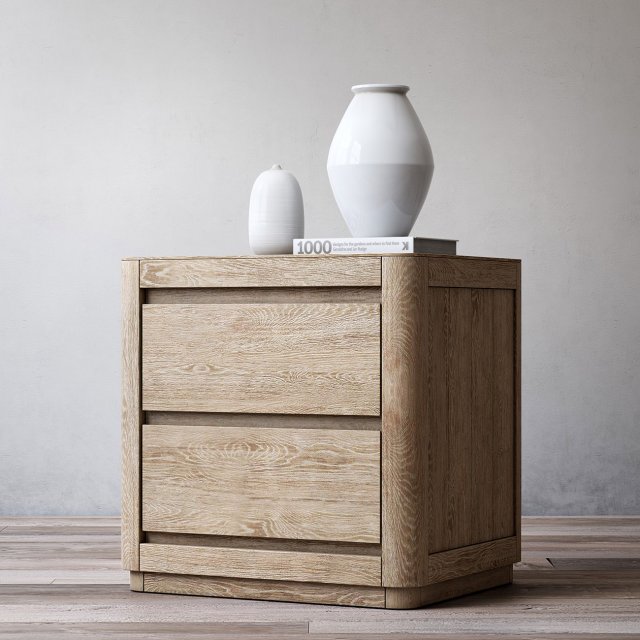 rh martens 24in closed nightstand 3D Model .c4d .max .obj .3ds .fbx .stl .blend 