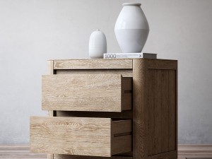 rh martens 24in closed nightstand 3D Model