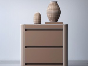 rh martens 24in closed nightstand 3D Model