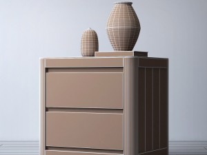 rh martens 24in closed nightstand 3D Model