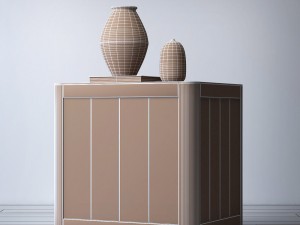 rh martens 24in closed nightstand 3D Model