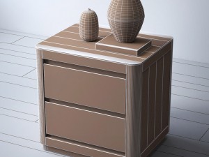 rh martens 24in closed nightstand 3D Model