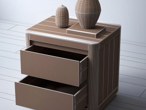 rh martens 24in closed nightstand 3D Model