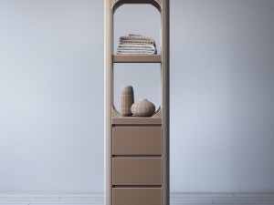 rh martens medium bath cabinet 3D Модель