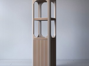 rh martens medium bath cabinet 3D Модель