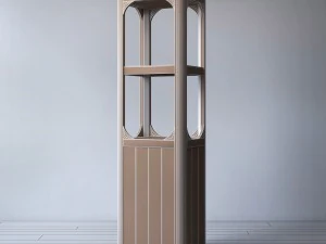 rh martens medium bath cabinet 3D Model