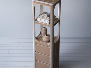 rh martens medium bath cabinet 3D Модель