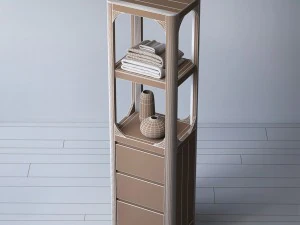 rh martens medium bath cabinet 3D Model